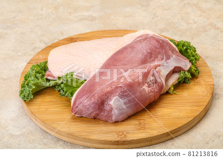 Raw duck breast for cooking 81213816