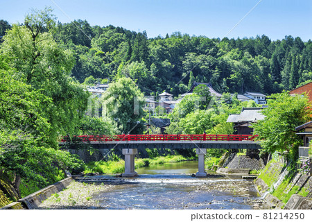 高山市岐阜縣中橋和宮川 高山市岐阜縣中橋和宮川 81214250