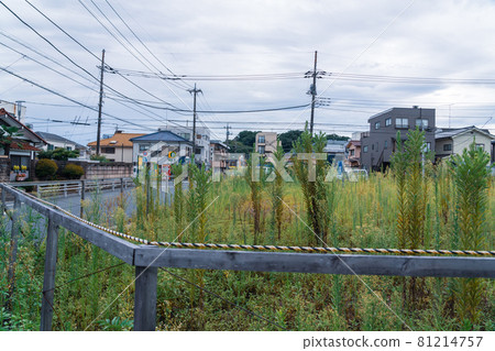 A vast vacant lot in a residential area, a land managed by a contractor A vast vacant lot in a residential area, a land managed by a contractor 81214757