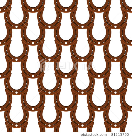 Illustration on theme Irish holiday St Patrick day, seamless horseshoes Illustration on theme Irish holiday St Patrick day, seamless horseshoes 81215790