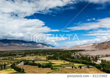 View of Indus valley in Ladakh, India 81215802