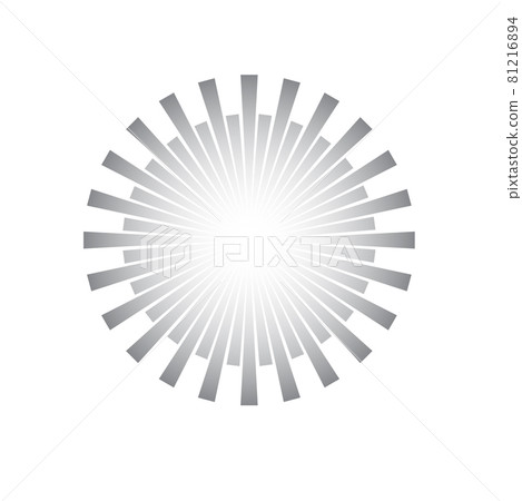 Rays, beams element. Sunburst, starburst shape background. Circular geometric. Abstract circular geometric shape. illustration - Vector Rays, beams element. Sunburst, starburst shape background. Circular geometric. Abstract circular geometric shape. illustration - Vector 81216894