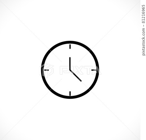 Clock icon. Clock Time symbol flat style. design web site icon, logo, app, UI. Illustration - Vector. EPS10. 81216965