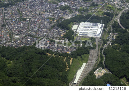 西武鐵道武藏岡車站附近的鳥瞰圖 81218126