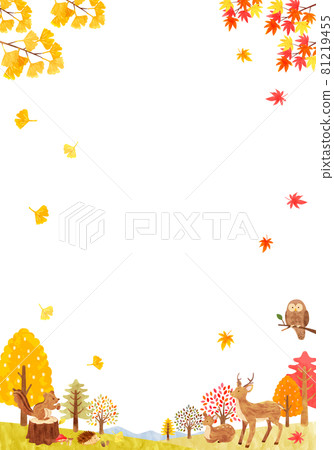 Background material for cute animals in the... - Stock Illustration ...