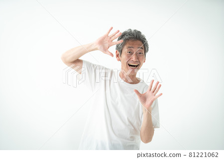 Middle man surprised laughing Middle man surprised laughing 81221062
