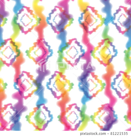 Hippie Tie Dye Rhombus Rainbow LGBT Seamless Pattern in Abstract Background Style. Colorful Shibori Psychedelic Texture with Rhomb Shape and Stripes Hippie Tie Dye Rhombus Rainbow LGBT Seamless Pattern in Abstract Background Style. Colorful Shibori Psychedelic Texture with Rhomb Shape and Stripes 81221535