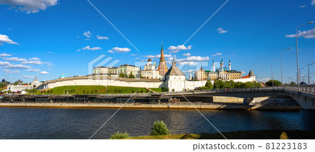 Panorama of Kazan Kremlin in summer, Tatarstan, Russia 81223183
