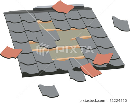 Illustration material of roof tiles Residential repair repair vector of renovation Illustration material of roof tiles Residential repair repair vector of renovation 81224330