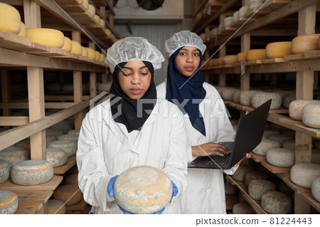 business woman team in local cheese production company business woman team in local cheese production company 81224443