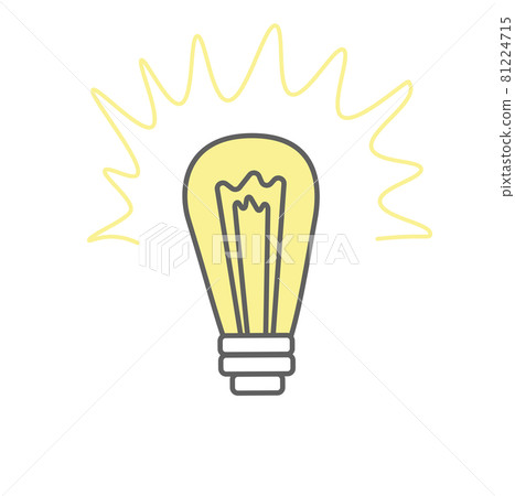 ideas symbol vector stock illustration. The light bulb is full of ideas And creative thinking, analytical thinking for processing. Isolated on a white background. ideas symbol vector stock illustration. The light bulb is full of ideas And creative thinking, analytical thinking for processing. Isolated on a white background. 81224715
