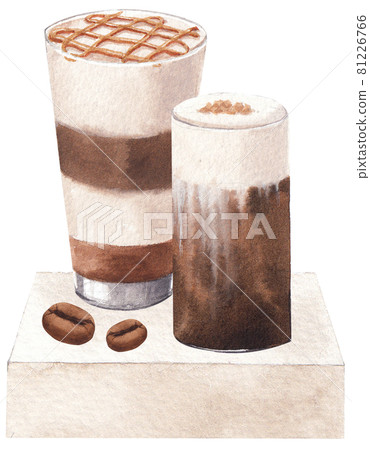 Coffee composition watercolor Coffee composition watercolor 81226766