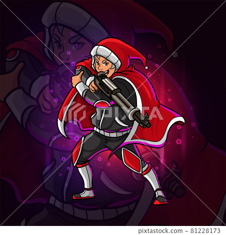 The guard with the robe is holding a shotgun esport logo design The guard with the robe is holding a shotgun esport logo design 81228173