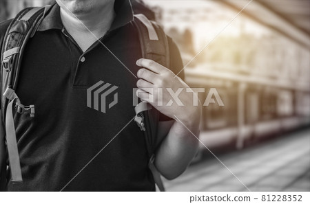 A man going out by train A man going out by train 81228352