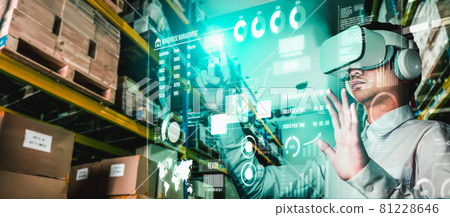 Future virtual reality technology for innovative VR warehouse management 81228646