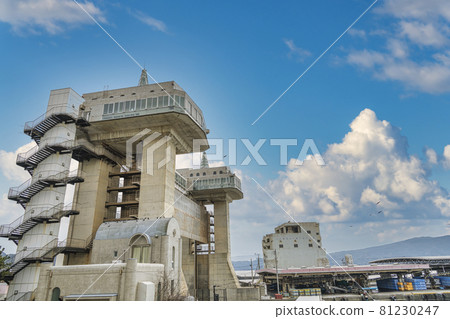 [Numazu Port Observatory Water Gate Byuo Sky Synthesis] 81230247