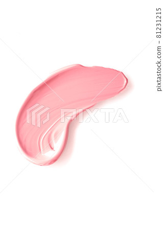 Coral beauty cosmetic texture isolated on white background, smudged makeup emulsion cream smear or foundation smudge, crushed cosmetics product and paint strokes Coral beauty cosmetic texture isolated on white background, smudged makeup emulsion cream smear or foundation smudge, crushed cosmetics product and paint strokes 81231215