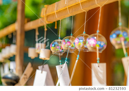 [Summer material] Wind chimes at Hotaka Shrine [Nagano Prefecture] 81232593