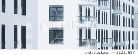 Newly built apartment buildings, architecture and residential real estate Newly built apartment buildings, architecture and residential real estate 81233697