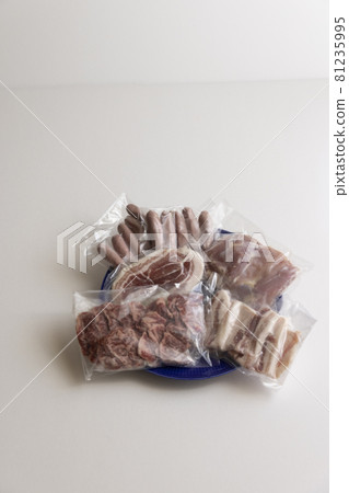 Yakiniku meat, assorted yakiniku, yakiniku set, barbecue set, several types of barbecue, 5 types, many types 81235995
