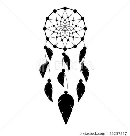 Black dream catcher vector illustration Black dream catcher vector illustration 81237257