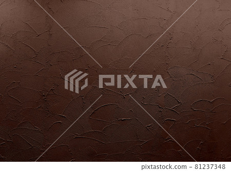 塗有美味巧克力和咖啡館顏色的抹子牆 81237348