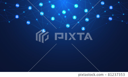 Connecting people and communication concept, social network. High quality illustration Connecting people and communication concept, social network. High quality illustration 81237353