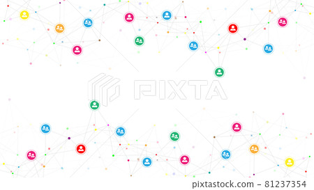 Connecting people and communication concept, social network. High quality illustration Connecting people and communication concept, social network. High quality illustration 81237354