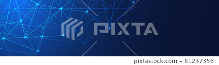 Website header or banner design with abstract geometric background and connecting dots and lines. Global network connection. Digital technology with plexus background and space for your text. Website header or banner design with abstract geometric background and connecting dots and lines. Global network connection. Digital technology with plexus background and space for your text. 81237356