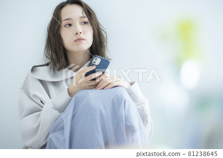 Female smartphone Female smartphone 81238645