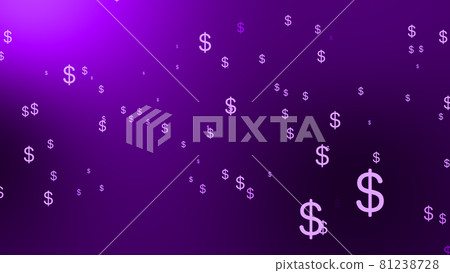 美元標記漸變 CG 背景壁紙 81238728