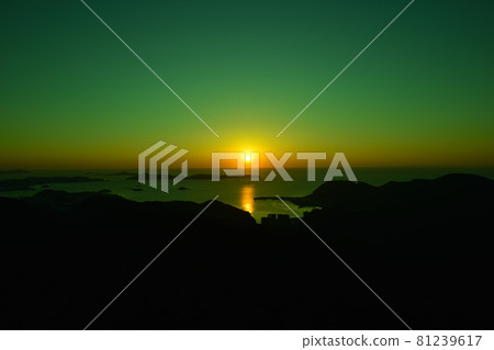 Evening view from Mt. Inasa (Nagasaki City, Nagasaki Prefecture) 81239617