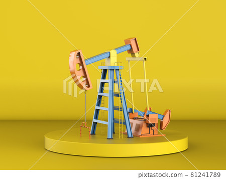 Crude oil pump or oil rig 81241789