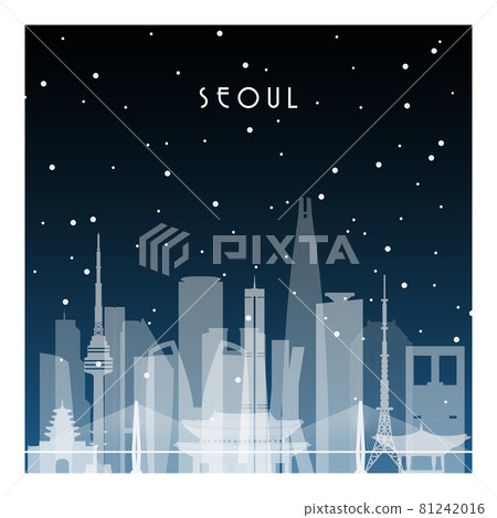 Winter night in Seoul.  81242016