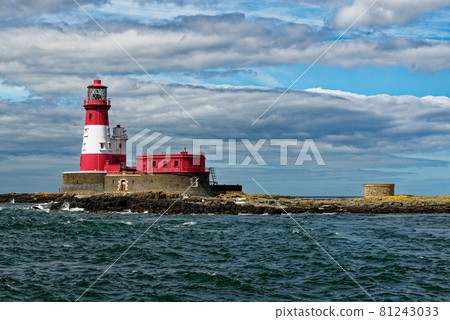 Longstone Lighthouse in the farne Islands - United Kingdom Longstone Lighthouse in the farne Islands - United Kingdom 81243033
