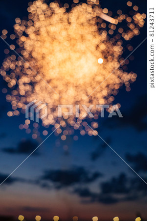 Background. Blurred background of a beautiful salute.  81243711