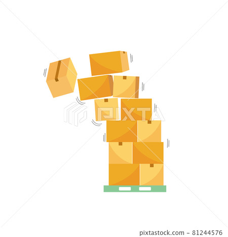 Load collapse due to excessive stacking of cardboard 81244576