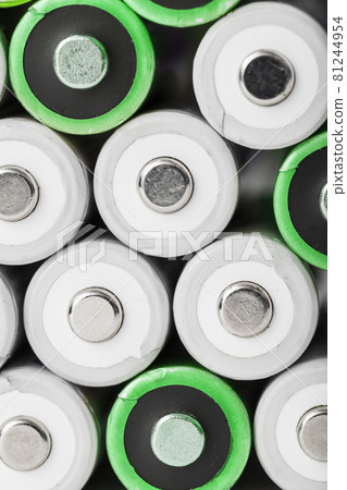 The background is made of AA batteries in full screen. The background is made of AA batteries in full screen. 81244954