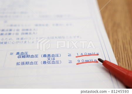 醫療證明上列出的高血壓標準 醫療證明上列出的高血壓標準 81245593