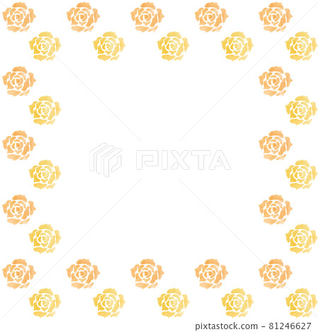 水彩玫瑰框架 81246627