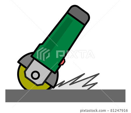 用研磨機切割的插圖圖像 81247916