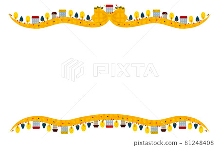 素材-可愛的房子（秋景）9-1 81248408