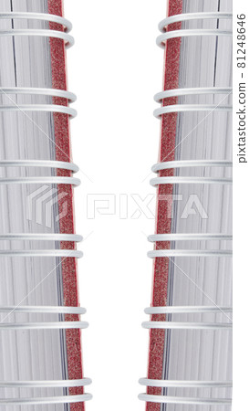 closeup of spiral binder with notebook closeup of spiral binder with notebook 81248646