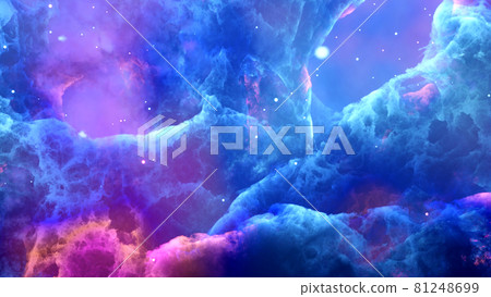 3d render nebulas in space., Colorful galaxy in space, beauty of universe. 3d render nebulas in space., Colorful galaxy in space, beauty of universe. 81248699