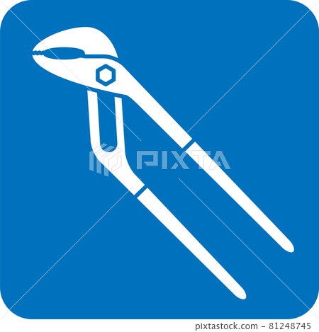 Water pump pliers pictogram 81248745