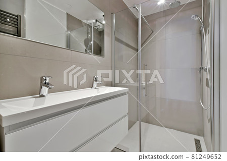 Interior design of beautiful and elegant bathroom 81249652