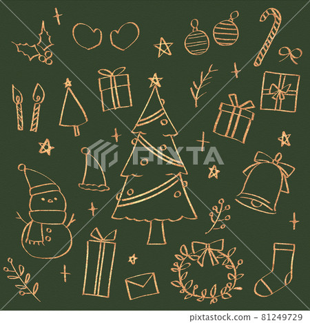 Pen drawing_glitter_Christmas 81249729