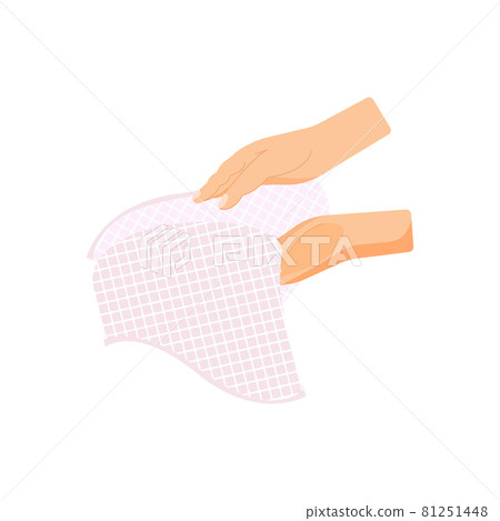 Hand With Towel Composition 81251448