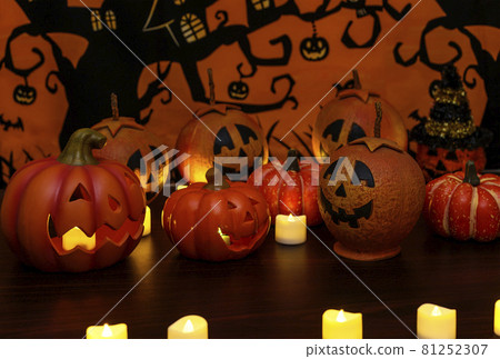 萬聖節形象萬聖節之夜鬼南瓜形像素材 81252307