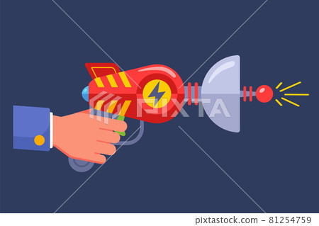 alien science fiction pistol. 81254759